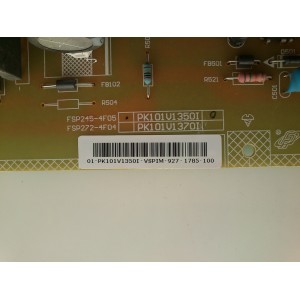 FUENTE DE PODER TOSHIBA FSP245-4F05 / PK101V1350I / MODELO 40RV525RZ